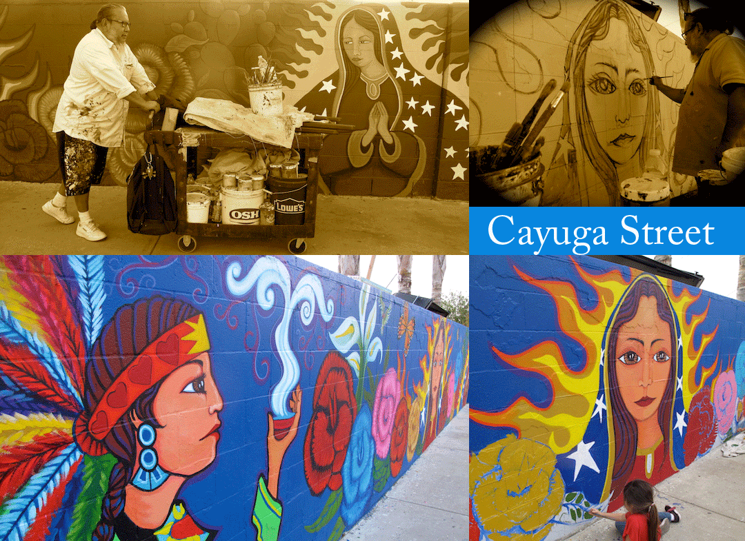Cayuga street neighborhood mural, Pacoima